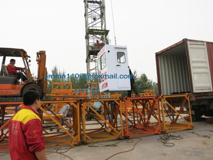 Boom 55 Meter Tower Crane 45m Free Standing Height Tower Kren