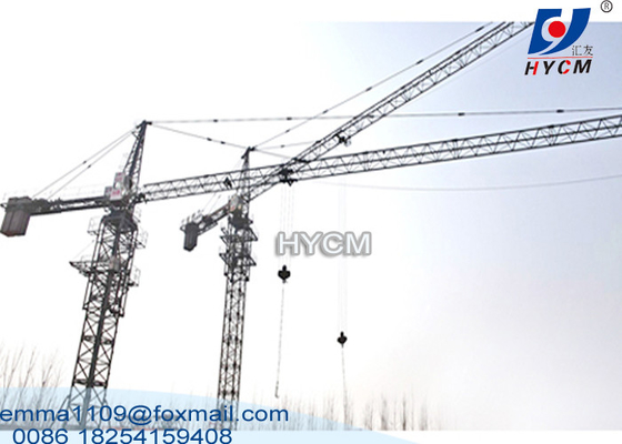 China 60m Trolley Jib Tower Crane 6 ton L46 Mast Section Less Land Charge In Turkemenistan supplier
