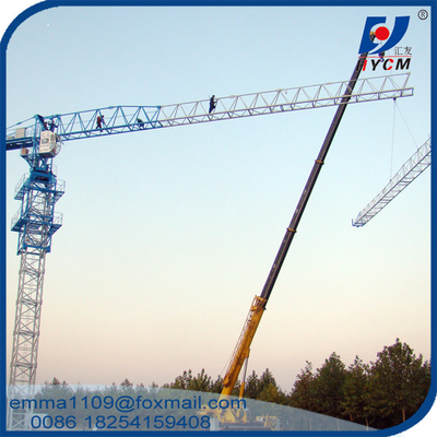 China Hot 6tons Cheap Facotry Price PT6013 Topless Tower Crane 2.5m Block Mast 40m Height supplier