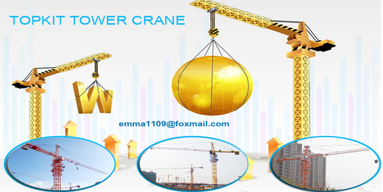 China High Configuration QTZ100 Tophead Tower Crane 60m Boom good after sell Service supplier
