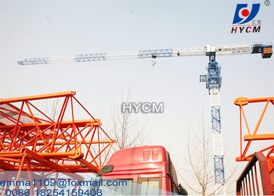 China Huiyou 10tons Tower Crane Flat Top without Head and Top Slewing Type 60m Jib Boom Length supplier