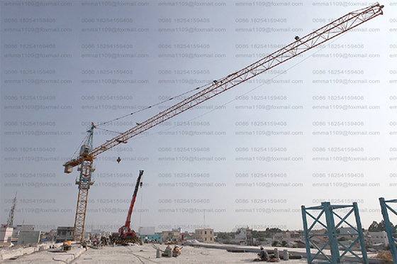 China QTZ100 Faucet Tower Crane TC6013 6tons Construction City Crane Free Stand In Russia supplier