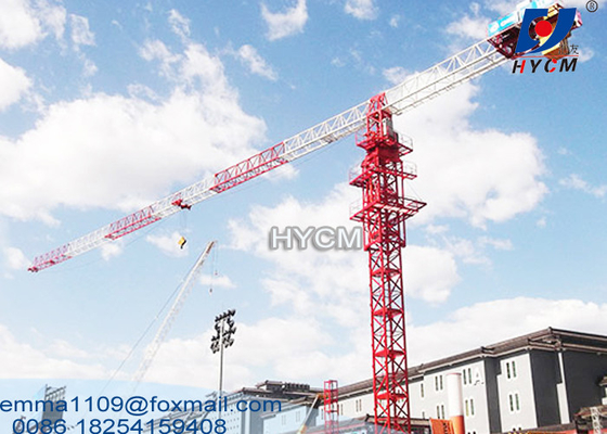 China QTZ160 Building City Crane PT6022 60M Boom Faucet Flat Top Tower Crane L68 Mast supplier
