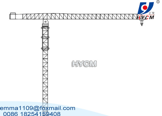 China QTZ125 City Tower Crane Construction PT6019 Model 60m Working Jib  L68 Mast supplier