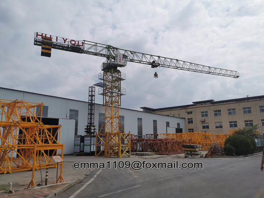 China QTZ125 Tower Crane without Head 60mts Boom Lenth 1.5t Tip load and 10tons Max. load supplier