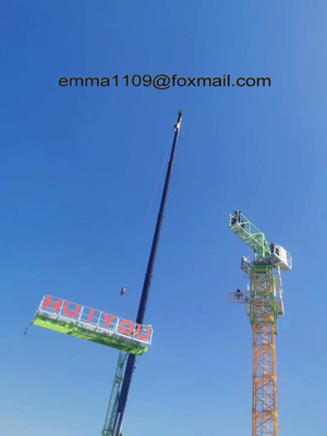 China QTZ125 Topless Tower Crane PT6015 Flat Top type Model 3m Mast Section L46 supplier
