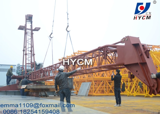 China QD2420 Floor Crane 24m Luffing Jib Crane With Leg without Mast Section supplier