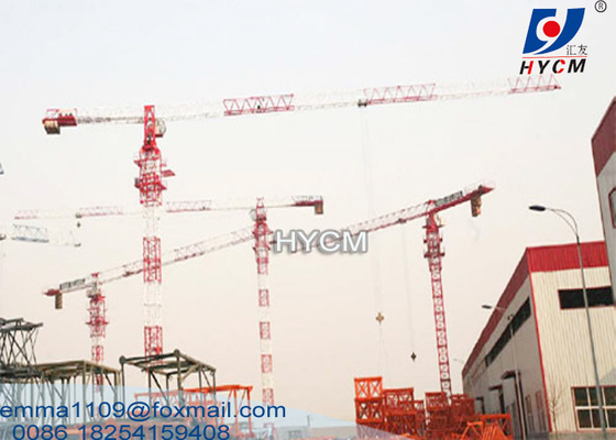 China QTZ125 6019 Tower Crane Anchor Fastening Free-standing Height 60 m Boom Length 60 m supplier