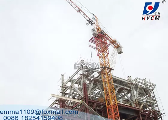China Hammerhead Jib Tower Crane QTZ5015 6T 50M Boom Lift Building Materials supplier