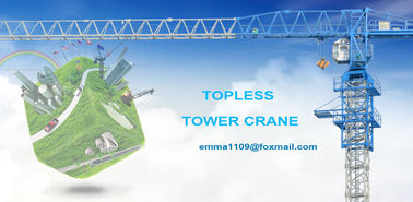 China 5010 Power Line Topless Tower Crane For Lifting Building Materials supplier
