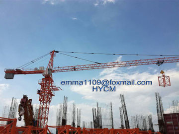 China QTZ6012 Tower Crane 60m Working Arm Test In Building Construction Site supplier