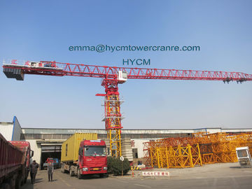 China QTZ315 PT7424 Top Flat Head Tower Crane 18tons Load 74m Large Jib supplier