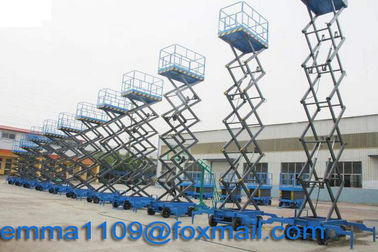 China 4m to 18m SJY Scissor Working Platform Load 300kg to 1000kg Mobile Type Power Control supplier