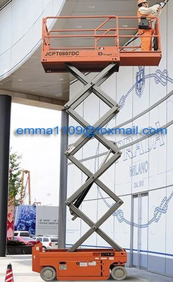 China Competitive Cost CE ISO Factory Supply Scissor Lifts Self Moving Aerial Work Platform supplier