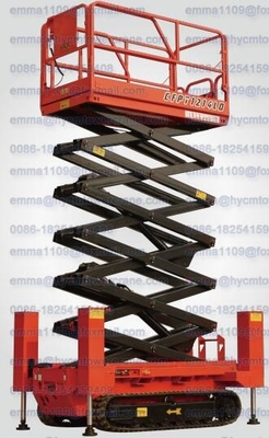 China CFPT1214LDS Mobile Hydraulic Crawler Scissor Lift with Outrriger EWX FOB CIF Price supplier