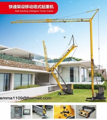 China YT2527 Self Erecting Crane Tower Hydralic boom  27m 3t Load Safety Device supplier
