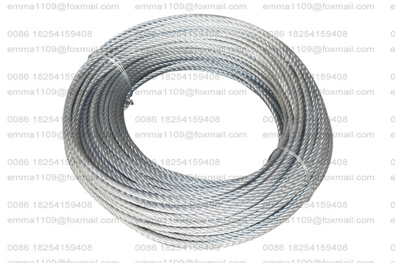 China Hot Galvanized 8.3mm Steel Wire Rope for ZLP630 Suspended Power Platform supplier