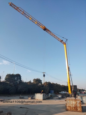 China 1t Mini 17m Lifting Height 20m Jib Hydraulic Self Rise Crane Tower for Rural Housing supplier