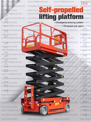 China Person Aerial Work Hydraulic Electric Mobile Self Propelled Scissor Lift Platform supplier