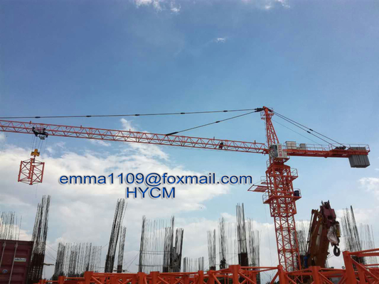 China TC6013 8t Topkit Tower Crane Top Slewing 1.6*3m Split Type Mast Section  In Kyrgyz supplier