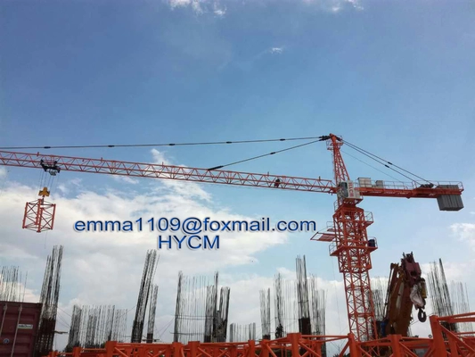China TC6013 Topkit Tower Crane 6 ton L46 Mast Section 1.6*3m Split Type In Central Asia supplier