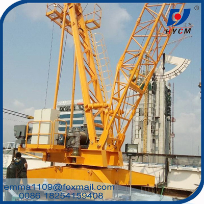 China 3tons Mini Luffing Derrick Crane 15m Luffing Jib for 150m Height Buildings supplier