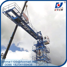 China 4tons QTP5010 50meters Flat Top Types of Tower Crane Quotes supplier