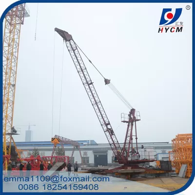 China 6tons Load QD2420 Derrick Luffing Cranes 24m Arm Length 150m Height supplier