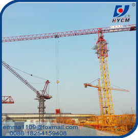 China 6t Flat Top Tower Crane PT5515 QTZ80 55 Meters Jib Cranetower supplier