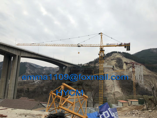 China Jib Boom 60m Building Tower Crane Construction TC6013 8Tons in Nigeria Good Service supplier