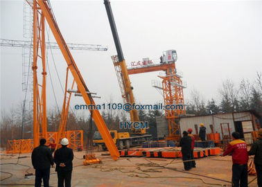 China QTD5030 Luffing Tower Crane 50m Jib Boom Length 12T Weight Load supplier