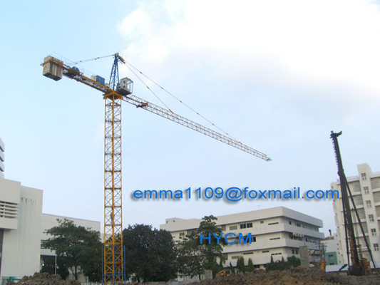 China QTZ100 Top Slewing Tower Crane with Head 8t Max.Load 45m Free Height Building supplier