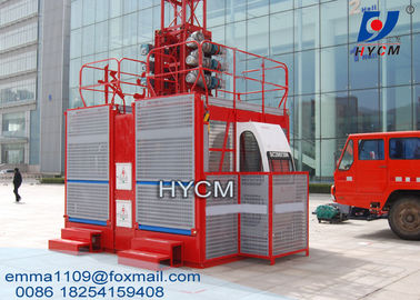 China 2000kg Passenger Building Hoist With Twin Cages SEW Reducer for Choose supplier