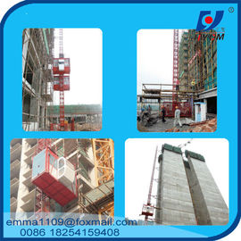 China 4tons VFD / FC control Rack and Pinion Building Hoist With Mast Sections supplier