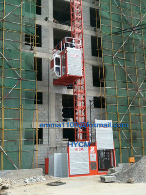 China SC200 One Cabin Driver 2000kg Load Construction Hoist Veichi Panel Control supplier