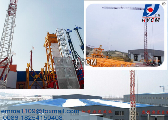 China 2 tons Construction Self Erecting Tower Cranes 24.5 Meters Mini Jib or Boom supplier