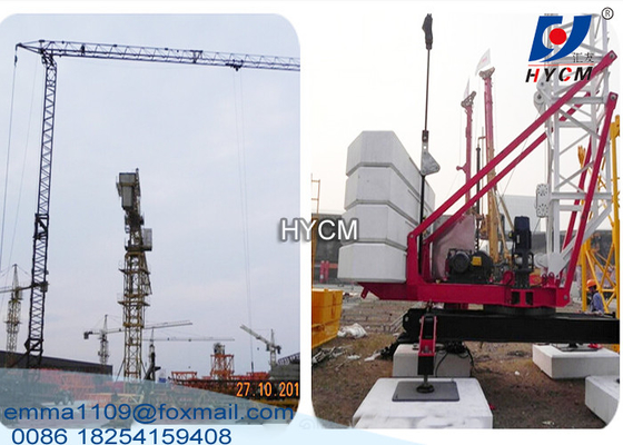 China QTK20 Fast Self Erecting Tower Crane 2t Load 24.5m Working Jib 820kg Tip load supplier