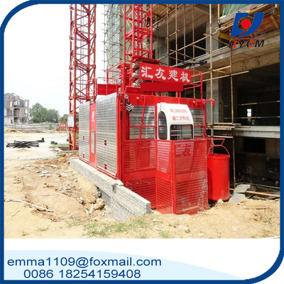 China sc200/200  2 cabin hoist 130 meter Height 2000kg per cabin and 60hz Energy Lifting People supplier