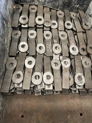 China 3pcs 1 set of 50mm Manganese Steel Fish Plate for 3m Potain Mast Section supplier