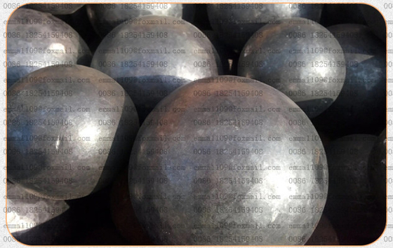 China 40mm B2 Material Composition Steel Forged Grinding Ball Surface Hardness 60-65 for Mines supplier