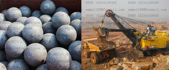 China 140MM Size 5.51 inch Grinding Ball Forged Alloy Steel for Crushing industry supplier