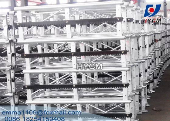 China Hoist Parts Steel Mast Section for Construction Hoist / Passenger Elevator supplier