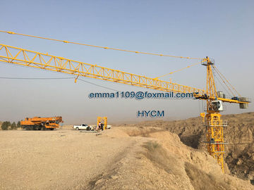 China TC7050 Monitoring System Tower Crane With Derricking Jibs 5m Mast Sections supplier