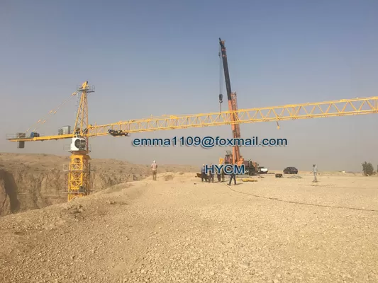 China Top Slewing Huge Hammer Head Tower Crane qtz7550 25T Load 75M Jib supplier