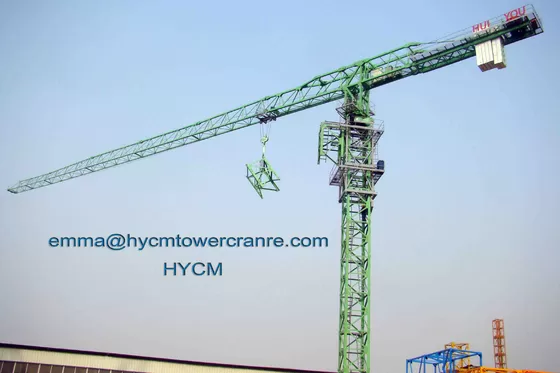 China PT6518 65M Jib Boom 10tons Load Top Less Head Tower Cranes Potain Mast supplier