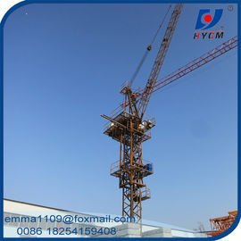 China D63-2520 25M Jib Boom Luffing Tower Crane 1.2*3m Mast Section supplier