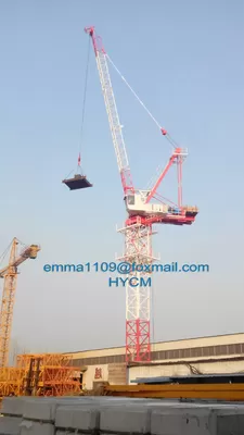 China QTD4522 Luffing Crane Tower 6tons 3m Potain Mast Sections for High Buildings supplier