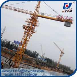 China 380V/60Hz Power Supply Tower Crane QTZ5015 50M 1.5T Load Block Mast supplier