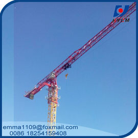 China Large 24t QTP8025 Electric Flat Top Tower Crane 80m Long Arm Cost supplier