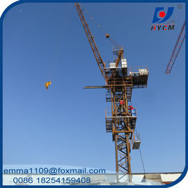 China 6t QTD2520 Small Luffing Tower Crane 25m Jib Length 1.2m Mast Secitons supplier
